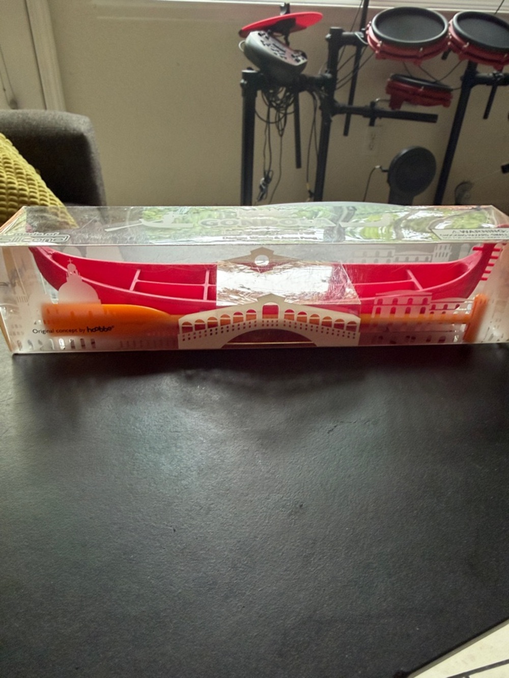 Hobbes Gondola Silicone Ice Tray + Stirrer - Red